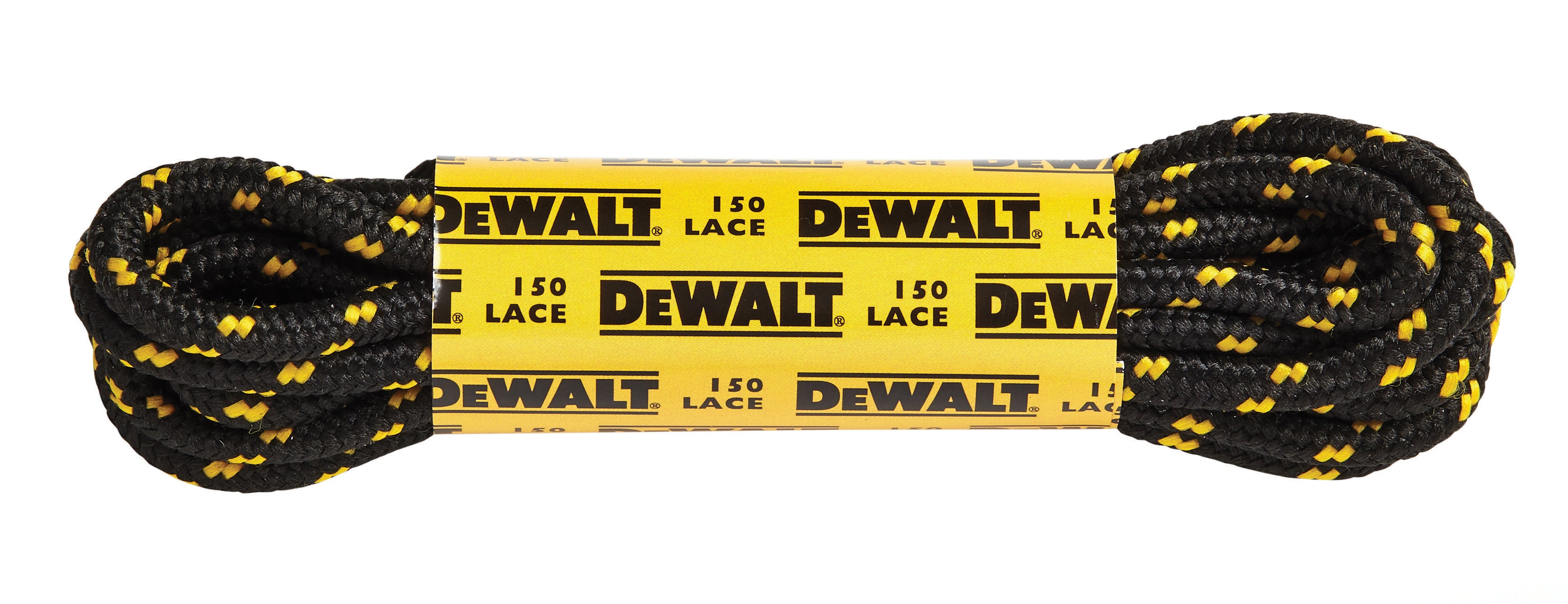 DWF90006 Lace Bkyel Blister Pack Laces Black Yellow
