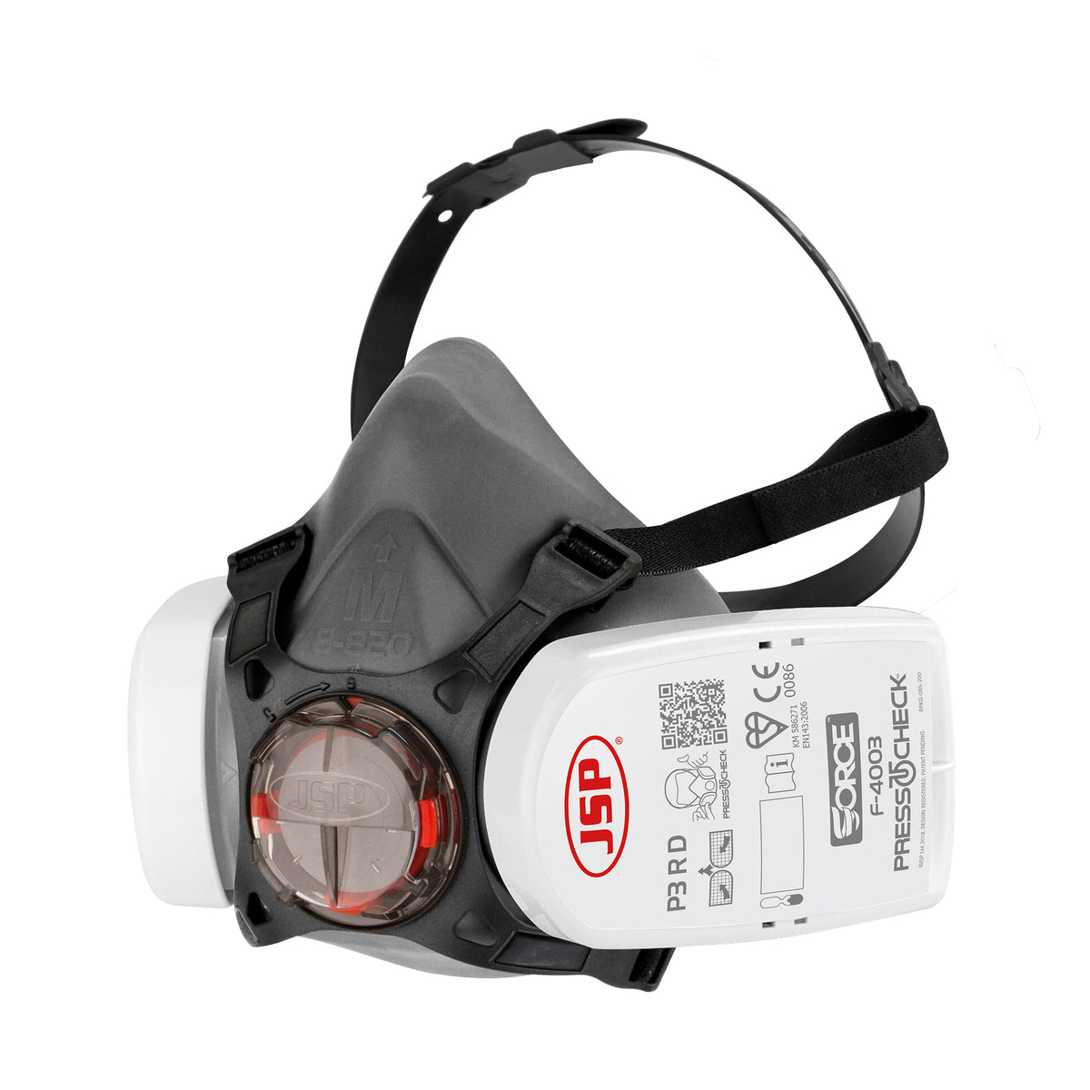 JSP Force® 8 Half Mask with P 3 RD PressToCheck™ Filters