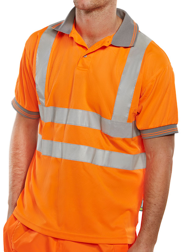 BSEEN EN ISO 20471 POLO ORANGE