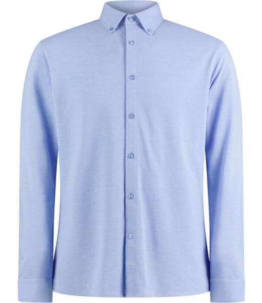 Kustom Kit Tailored Fit Superwash 60 Pique Shirt (Long Sleeve)