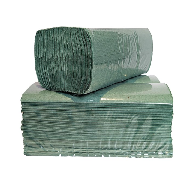 ProSolve Green C-Fold Hand Towel 1 Ply 240 Sheet (Box of 12)