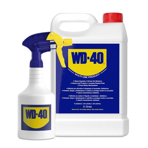 WD-40 Multi-Use Product Lubricant, 5L Bulk Container with Spray Applicator