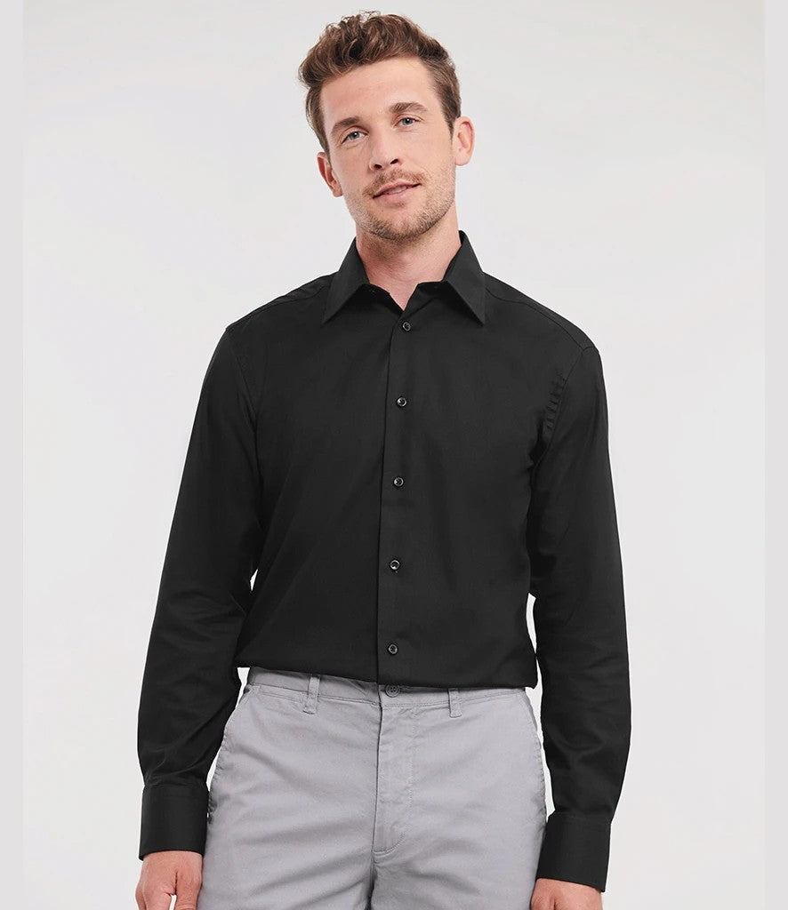 Russell Athletic Collection Long Sleeve Tailored Oxford Shirt Russell Athletic
