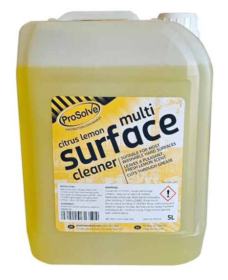 ProSolve Lemon Hard Surface Cleaner 5L
