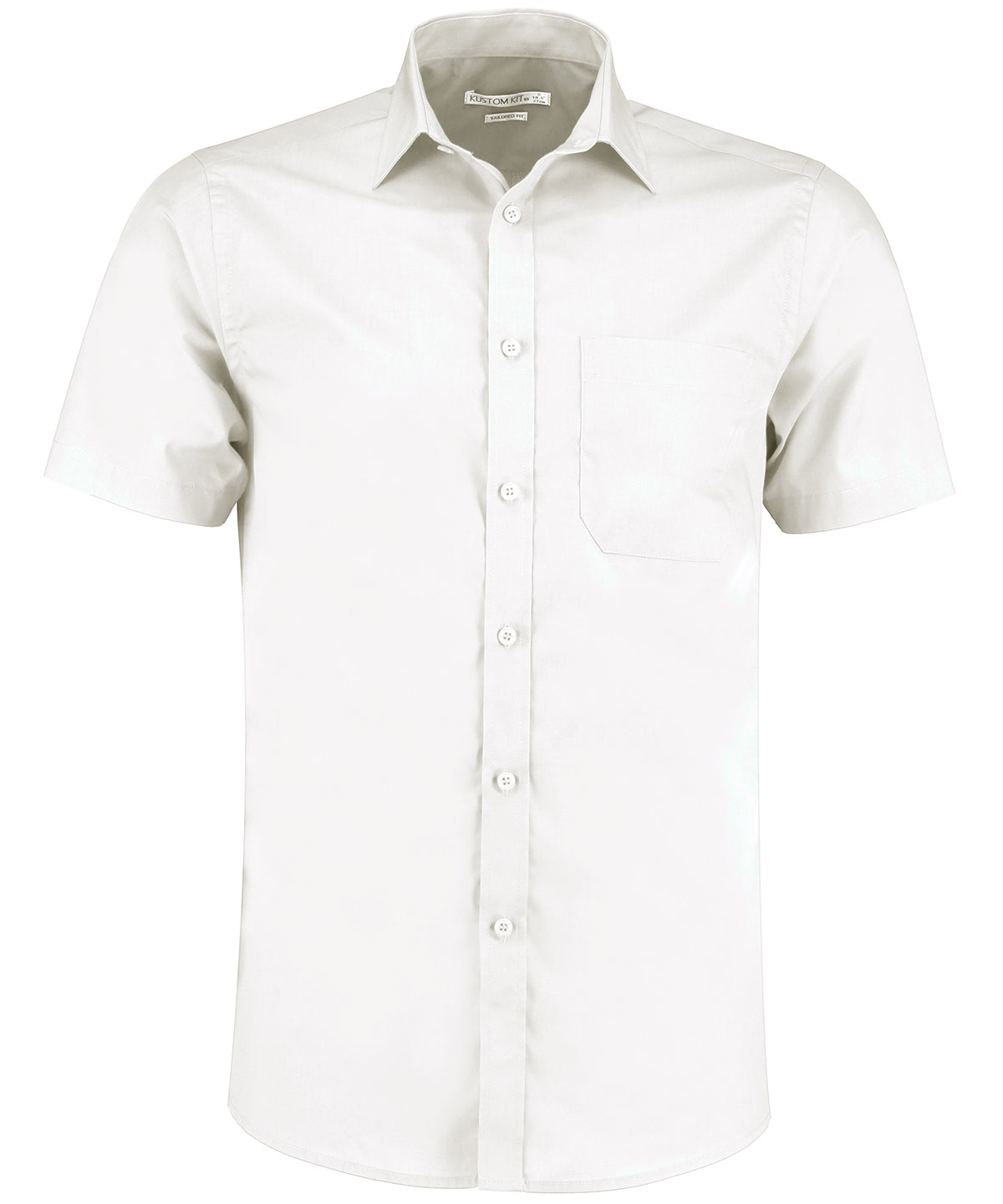 KK141 Poplin shirt short-sleeved (tailored fit)