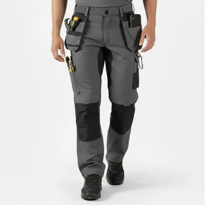Black-Grey "UB" Stretch Trouser