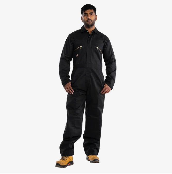 Black Zipped Coverall
