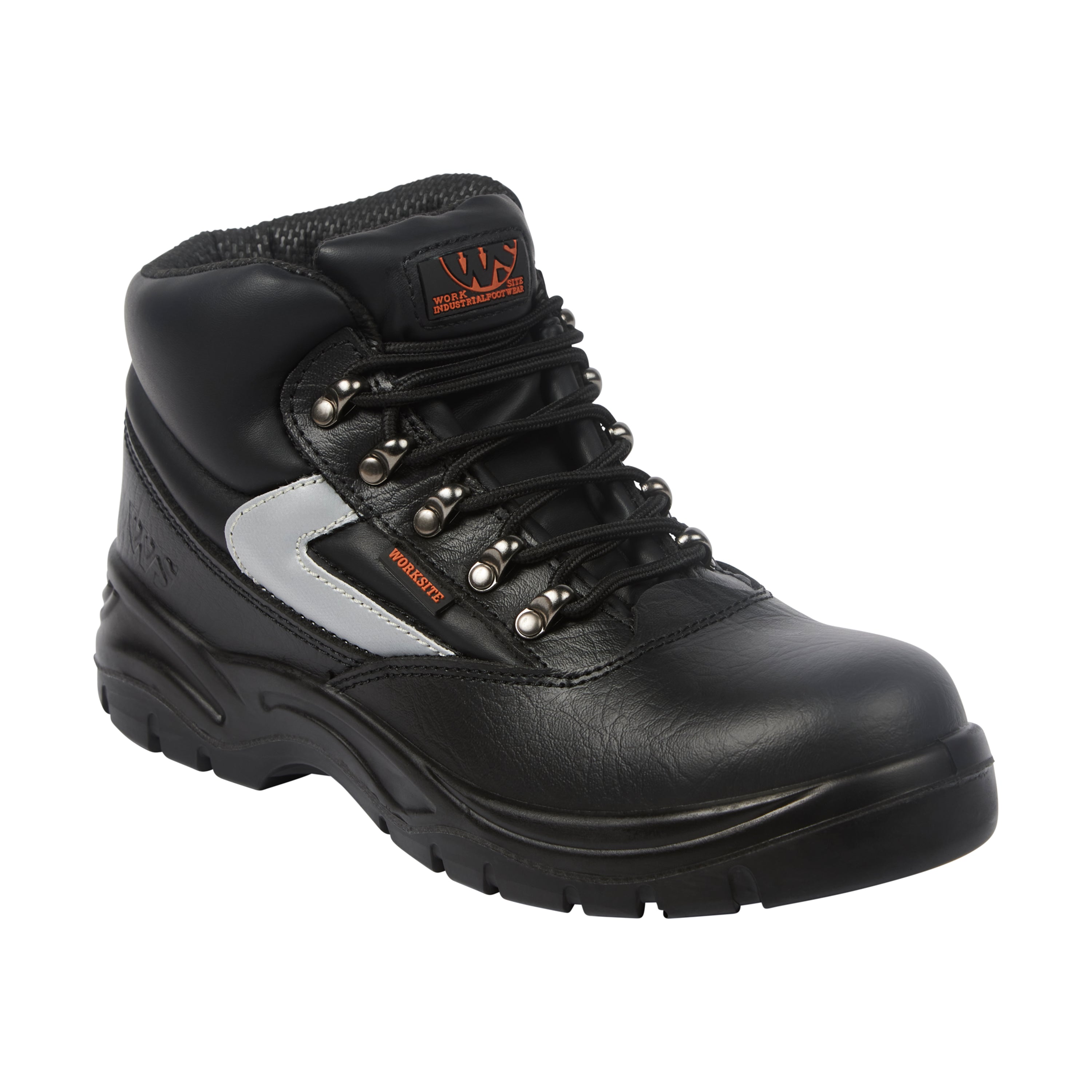 SS601SM Black Mid-Cut Safety Boot