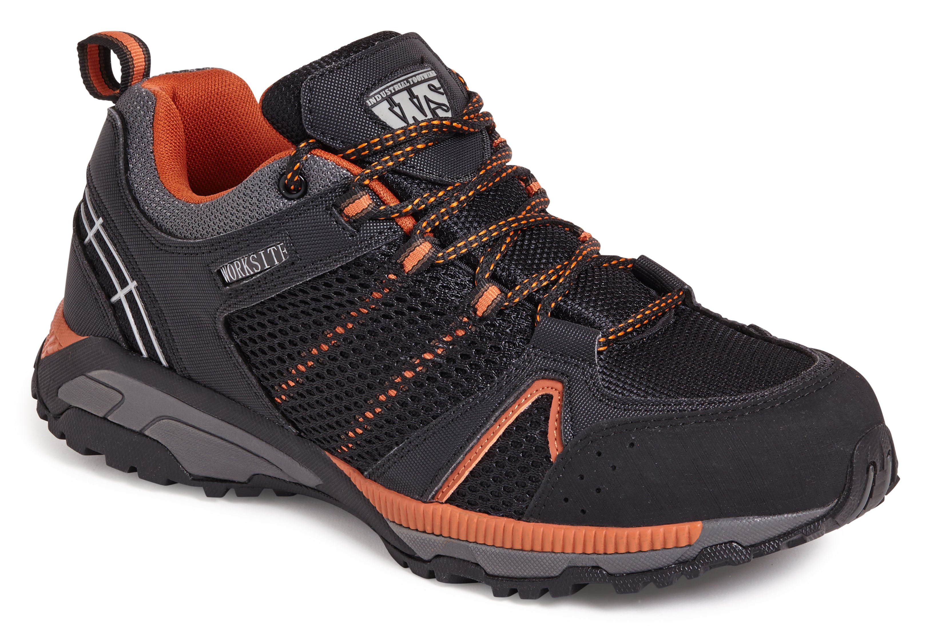SS607SM Black/Orange Sports Safety Trainer