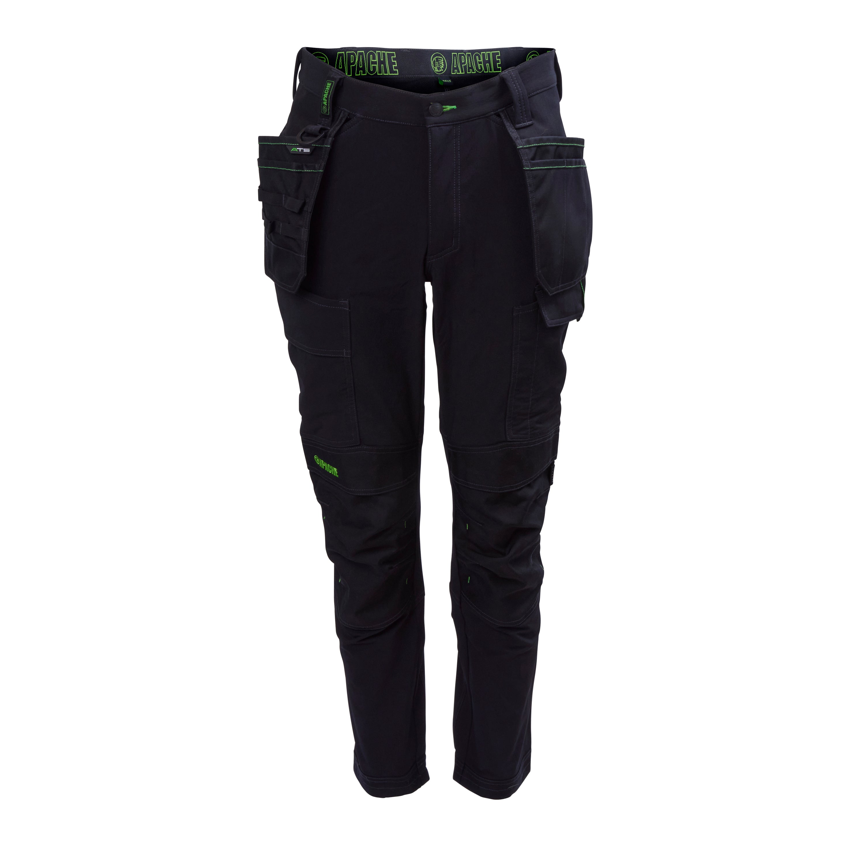 Calgary Black Apache 4 way stretch trouser