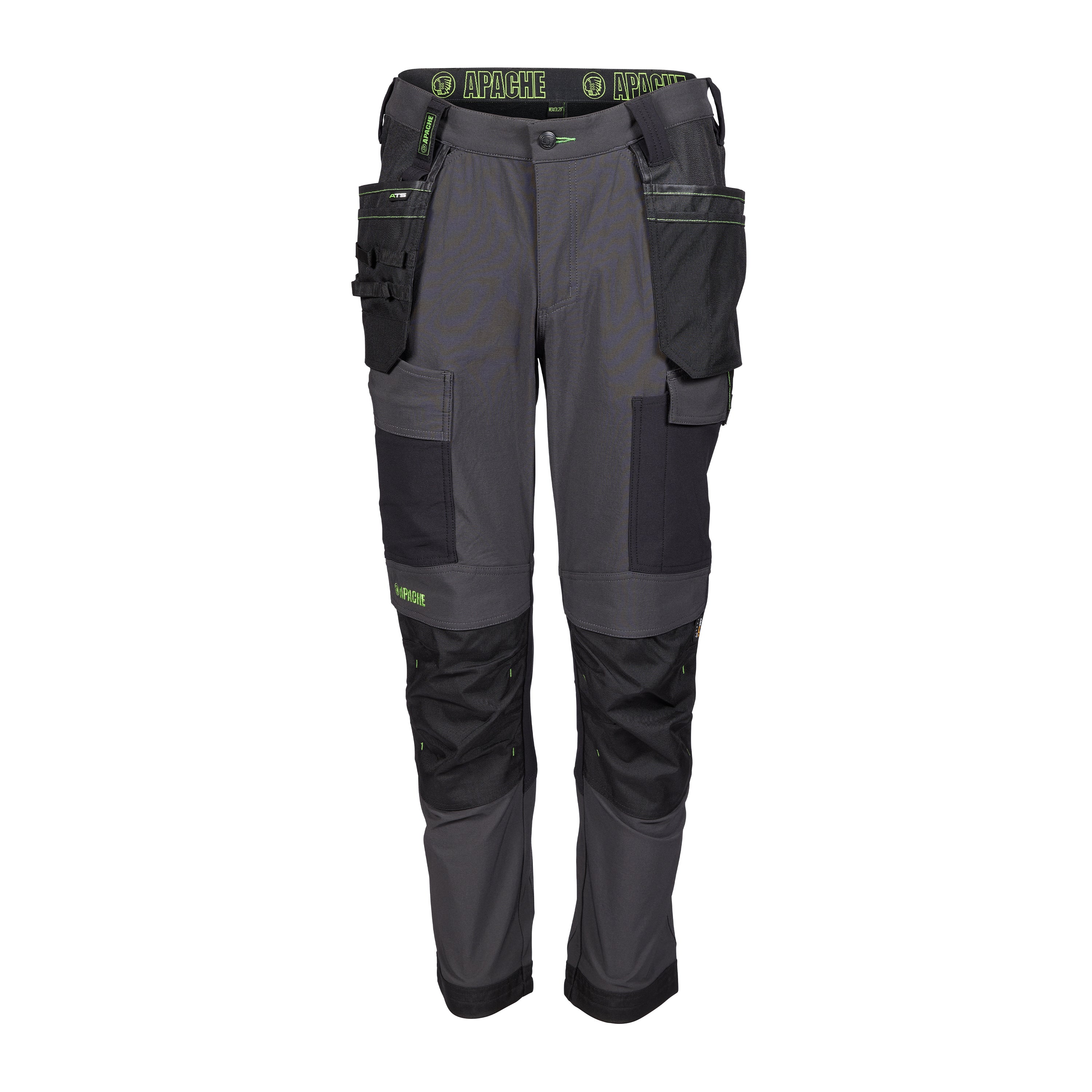 Calgary Grey/Black Apache Grey / Black 4 way stretch trouer