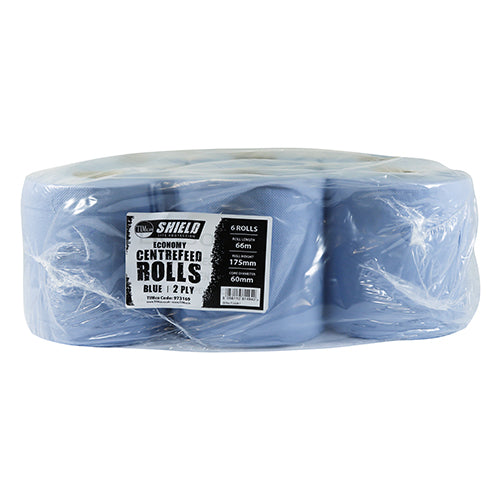 Centrefeed Rolls - Blue - Economy 60m x 170mm (6)