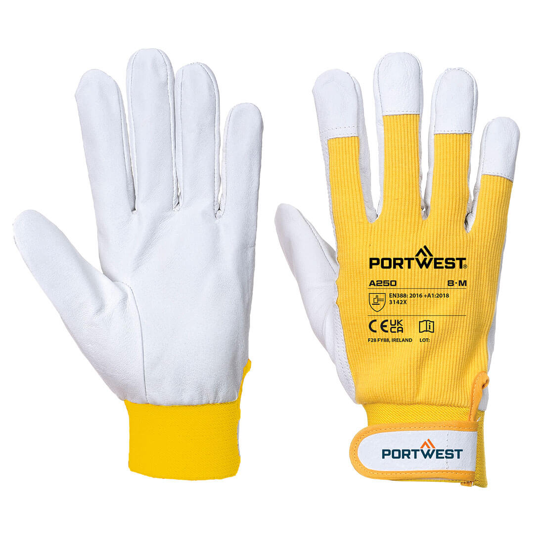 Leather 110 Grain Palm Mechanical Glove