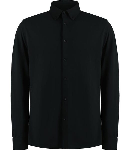 Kustom Kit Tailored Fit Superwash 60 Pique Shirt (Long Sleeve)