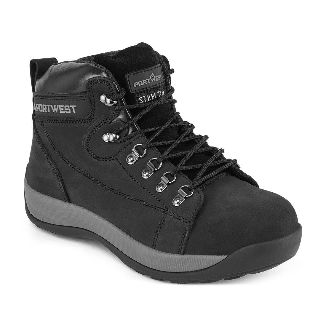 Steel Nubuck Leather Mid Boot SB HRO