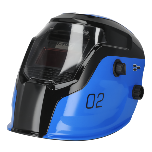 Auto Darkening Welding Helmet Shade 9-13 - Blue