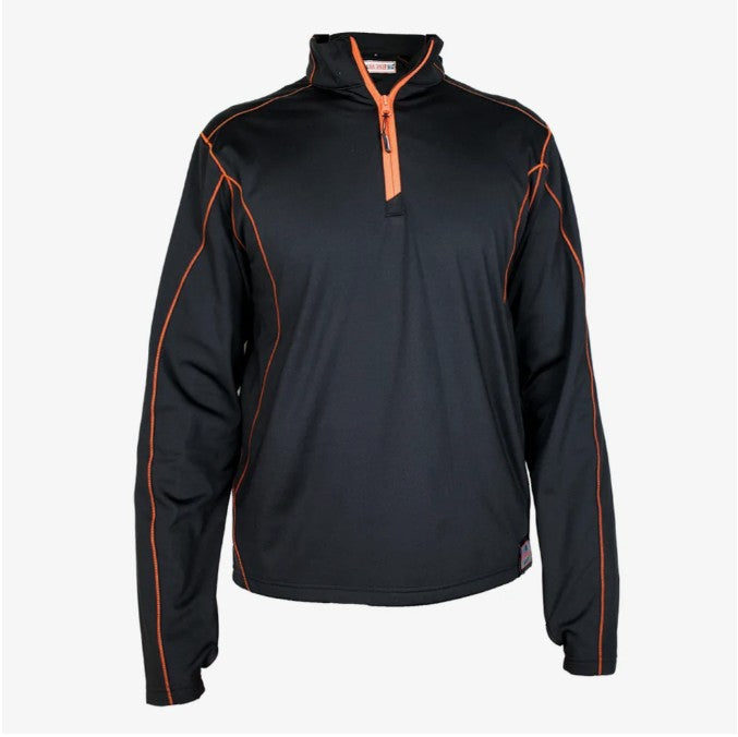 Stamford BLACK / ORANGE TRIMMED MICROTECH 1/4 Zip