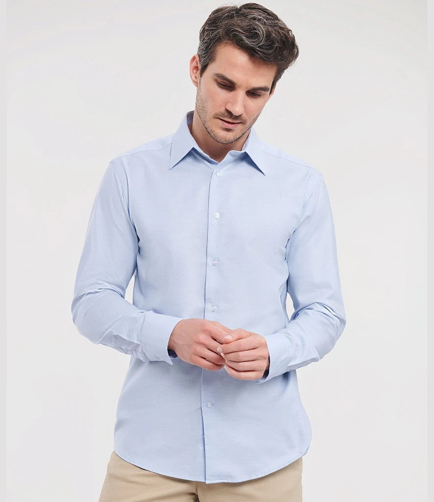 Russell Athletic Collection Long Sleeve Tailored Oxford Shirt Russell Athletic