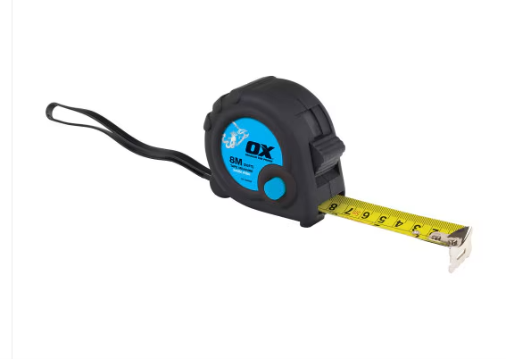 OX Trade Tape Measure - 8m / 26ft