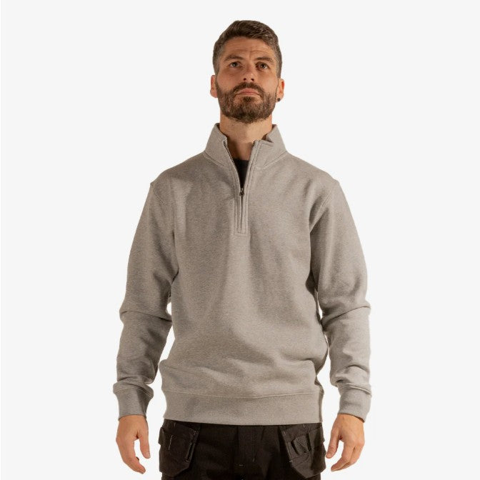 U312 Langton Quarter Zip Sweatshirt Grey
