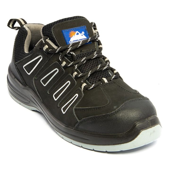 Black Natural Suede/Mesh Safety Trainer