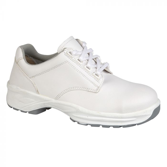 9951WH030 White M-Fibre Lace Sfty Shoe