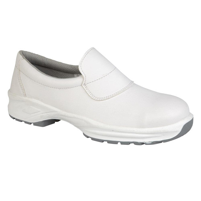 9950WH030 White M-Fibre Slip-On Sfty Shoe