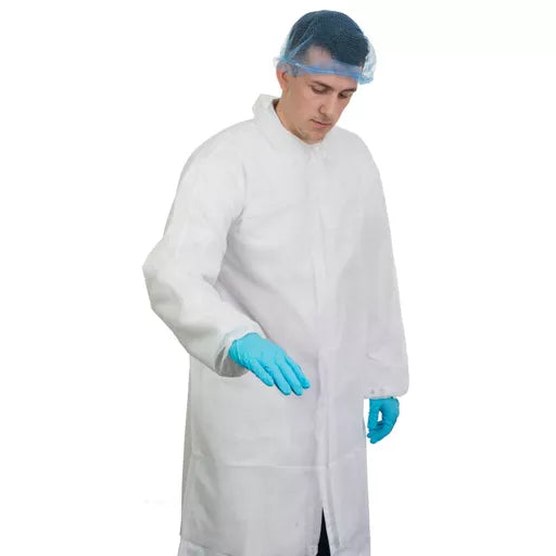 Supertouch Velcro Non-Woven Coats With Elasticated Cuffs (50)