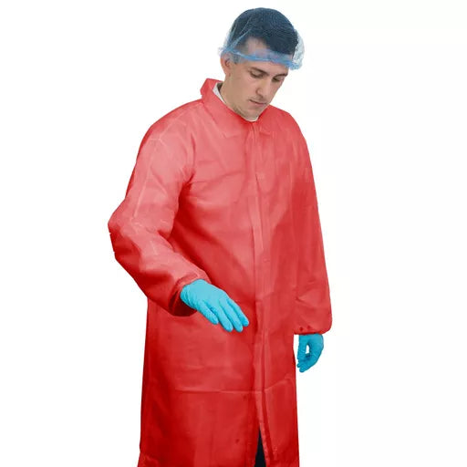Supertouch Velcro Non-Woven Coats With Elasticated Cuffs (50)
