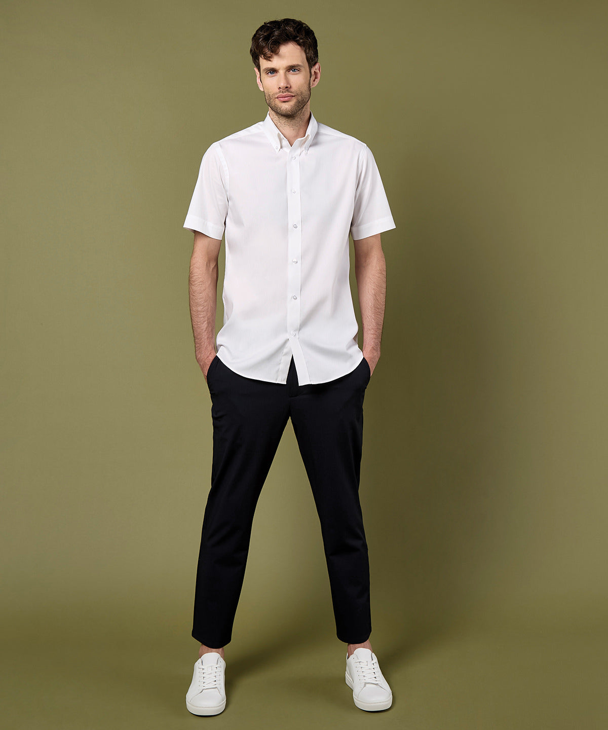 KK187 Premium Oxford shirt short-sleeved (tailored fit)
